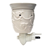 White Ceramic Plug In Wax Melter